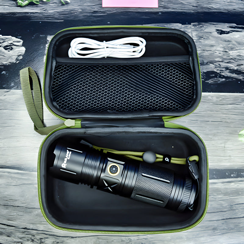 Heavy Duty Metal Zoom Torch Light / Flashlight | Type-C in + Powerbank | RuiLang RL-2210